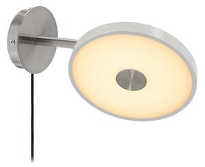 UMAGE Aplică de perete cu LED Asteria Short, gri, oțel, priză, reglabil, Gri, dormitor, Metal, Design