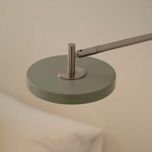 UMAGE Aplică de perete cu LED Asteria Long, verde măslin, oțel, cablare, reglabil, Verde, dormitor, Metal, Design