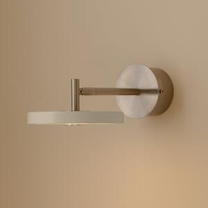 UMAGE Aplică de perete cu LED Asteria Short, gri, oțel, racord direct la, reglabil, Gri, dormitor, Metal, Design
