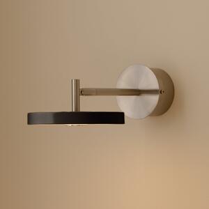 UMAGE Aplică de perete cu LED Asteria Short, negru, oțel, racord direct, reglabil, Negru, dormitor, Metal, Design