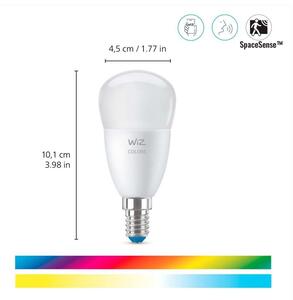 WiZ - Bec Smart Color 4,9W 470lm 2200-6500K RGB Globulară E14 WiZ
