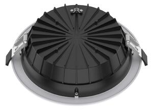 The Light Group SLC Shift spot LED încastrat Ø 22,8cm CCT, alb, reglabil, Alb, Camera de zi / sufragerie, Metal, Corpuri de iluminat încastrate rotunde