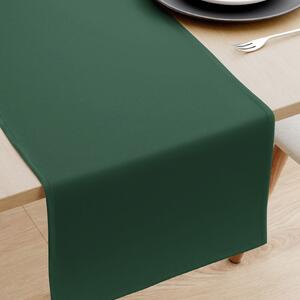Goldea napron de masă 100% bumbac - verde închis 50x120 cm