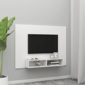 Comodă TV de perete, alb, 135x23,5x90 cm, PAL