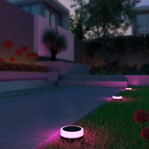 Calex Smart Outdoor Ground Spot, CCT RGB 3 becuri., reglabil, Negru, Plastic, Modern
