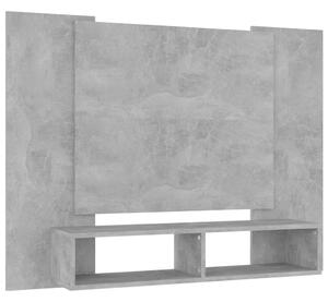 Comodă TV de perete, gri beton, 120x23,5x90 cm, PAL
