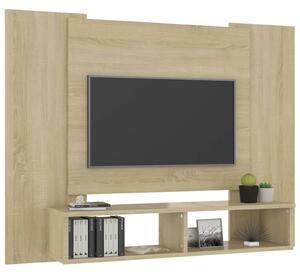 Comodă TV de perete, stejar sonoma, 120x23,5x90 cm, PAL