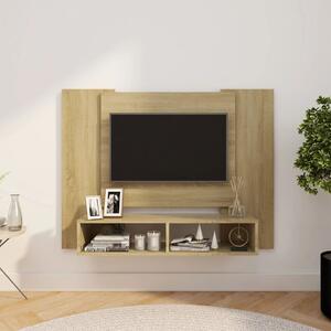 Comodă TV de perete, stejar sonoma, 120x23,5x90 cm, PAL