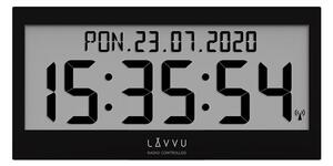 Ceas digital controlat prin radio Lavvu LCX0011semnalul Modig, negru