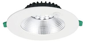 Sylvania LED downlight Insaver Slim, IP44, Ø 17,5 cm, senzor, Alb, Studiu / Birou, Aluminiu, Corpuri de iluminat încastrate rotunde