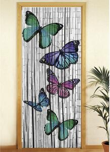 Perdea de ușă din bambus 200x90 cm Butterflies - Maximex