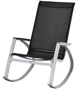 Outsunny scaun balansoar de exterior, 107x60x93cm, negru | AOSOM.ro