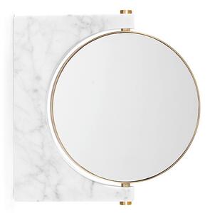 Audo Copenhagen - Pepe Marble Mirror Wall Brass/White