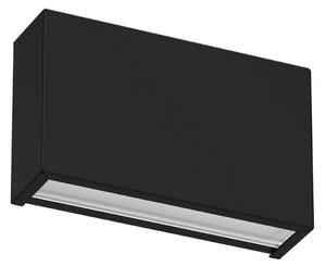 Linea Light Aplică de perete LED Box W2 bi-emisie, W 13.9 cm, negru, 2700 K, reglabil, Negru, Camera de zi / sufragerie, Metal, Perete unghiular