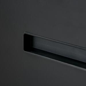 Vinsetto Dulap de Birou cu Sertare și Roti, Clasificator pentru Documente cu 2 Sertare Încuietoare, 39x48x67 cm, Negru