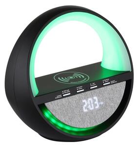Globo 39907S - Lampă de birou reîncărcabilă LED RGBW Dot cu difuzor SOUNDRA LED/3,5W/5V 1800 mAh