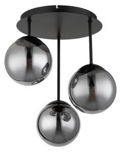 Globo 47441-3S - Lustru aplicat HARMON 3xE14/25W/230V negru