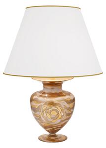KOLARZ Kolarz Lampa de masă Anfora, culoare crem, înălțime 65 cm, sticlă, Bej, Camera de zi / sufragerie, Sticlă, Design