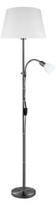 Eglo 31178 - Lampadar ALMACEN 1xE27/60W/230V + 1xE14/25W negru/alb
