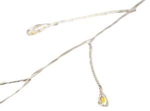 Aigostar - Ghirlandă luminoasă de exterior pentru Crăciun, 300 LED/8 funcții, 3x AA, 9,3 m, IP44, alb cald