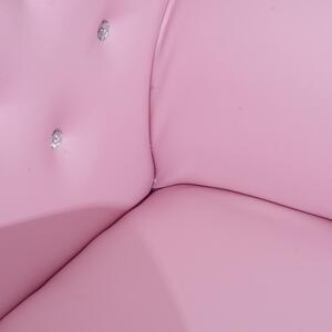 HomCom set fotoliu pentru copii 58 x 40.5 x 49 cm, roz | AOSOM RO