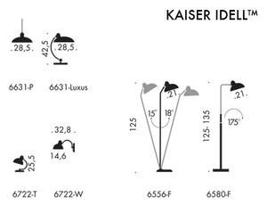 Fritz Hansen - Kaiser Idell Lampă de Masă Red High-Gloss 6631-T