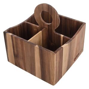 Suport pentru ustensile de bucătărie din lemn Wooden – Orion
