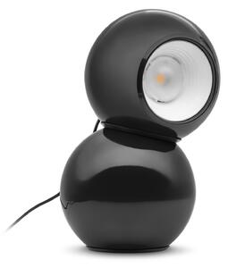 Stilnovo Lampa de masă Gravitino LED, magnetică, neagră, reglabil, Negru, Camera de zi / sufragerie, Metal, Design