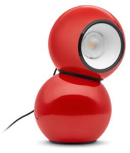 Stilnovo Lampa de masă Gravitino LED cu magnet, roșie, reglabil, Roșu, Camera de zi / sufragerie, Metal, Design
