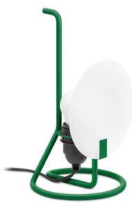Stilnovo Lampa de masă Bugia LED verde, Verde, Camera de zi / sufragerie, Metal, Design