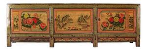 Bufet inferior verde din pin 284 cm Sideboard