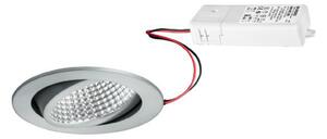 BRUMBERG Kerby-R spot LED încastrat, 3000K, alu, reglabil, Metalic, Camera de zi / sufragerie, Aluminiu, Corpuri de iluminat încastrate rotunde