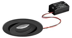 BRUMBERG BB33 spot LED încastrat nedimabil negru, Negru, Camera de zi / sufragerie, Aluminiu