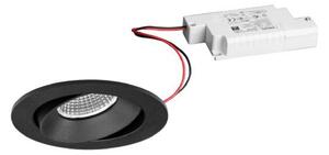 BRUMBERG BB35 încastrat RC driver unghi negru, reglabil, Negru, Camera de zi / sufragerie, Aluminiu, Corpuri de iluminat încastrate rotunde