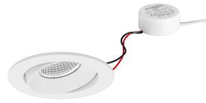 BRUMBERG BB35 încastrat RC driver rotund alb, reglabil, Alb, Camera de zi / sufragerie, Aluminiu, Corpuri de iluminat încastrate rotunde