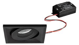 BRUMBERG BB36 spot LED încastrat nedimabil negru, Negru, Camera de zi / sufragerie, Aluminiu, Plafon încastrat