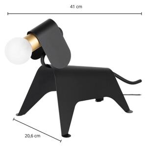 Lucande - Idaline Lampă de Masă Dog Black Lucande
