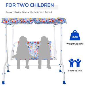 Outsunny, balansoar pentru copii, 110x70x110 cm, multicolor | Aosom Ro