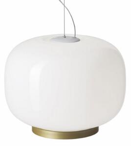 Foscarini Chouchin Reverse 1 LED auriu/alb pornit/oprit, Alb, Bucătărie, Sticlă, Design