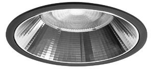 BRUMBERG Apollo Maxi fațetat, rotund, 3.000 K, negru, Negru, Camera de zi / sufragerie, Aluminiu, Modern, Plafon încastrat