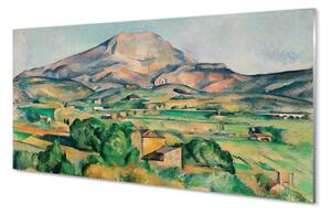 Tablouri pe sticlă Art luncă în vederea partea de sus