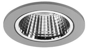 BRUMBERG Apollo Micro fațetat, rotund, DALI, 3500 K argintiu, reglabil, Metalic, Studiu / Birou, Aluminiu, Modern, Plafon încastrat