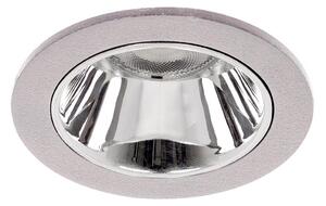 BRUMBERG Apollo Micro, neted, rotund, 4.000 K, argintiu, Metalic, Camera de zi / sufragerie, Aluminiu, Modern, Plafon încastrat