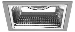 BRUMBERG Apollo Midi, fațetat, unghiular, 4.000 K, argintiu, Metalic, Studiu / Birou, Aluminiu, Modern, Plafon încastrat