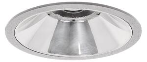 BRUMBERG Apollo Midi, neted, rotund, DALI, 4.000 K, argintiu, reglabil, Metalic, Studiu / Birou, Aluminiu, Modern, Plafon încastrat