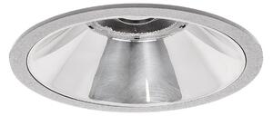 BRUMBERG Apollo Midi, neted, rotund, DALI, 3.000 K, argintiu, reglabil, Metalic, Studiu / Birou, Aluminiu, Modern, Plafon încastrat