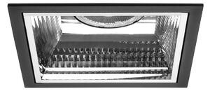 BRUMBERG Apollo Midi, fațetat, unghiular, 3.500 K, negru, Negru, Studiu / Birou, Aluminiu, Modern, Plafon încastrat