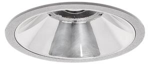 BRUMBERG Apollo Midi, reflector neted, rotund, 3.500 K, argintiu, Metalic, Studiu / Birou, Aluminiu, Modern, Plafon încastrat
