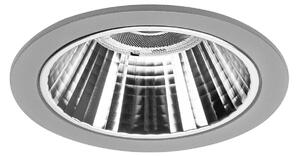BRUMBERG Apollo Mini fațetat, DALI, rotund, 3.500 K, argintiu, reglabil, Metalic, Studiu / Birou, Aluminiu, Modern, Plafon încastrat