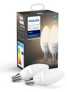 Philips - Hue White 5.5W Bluetooth E14 Becr 2 Stck. Hue